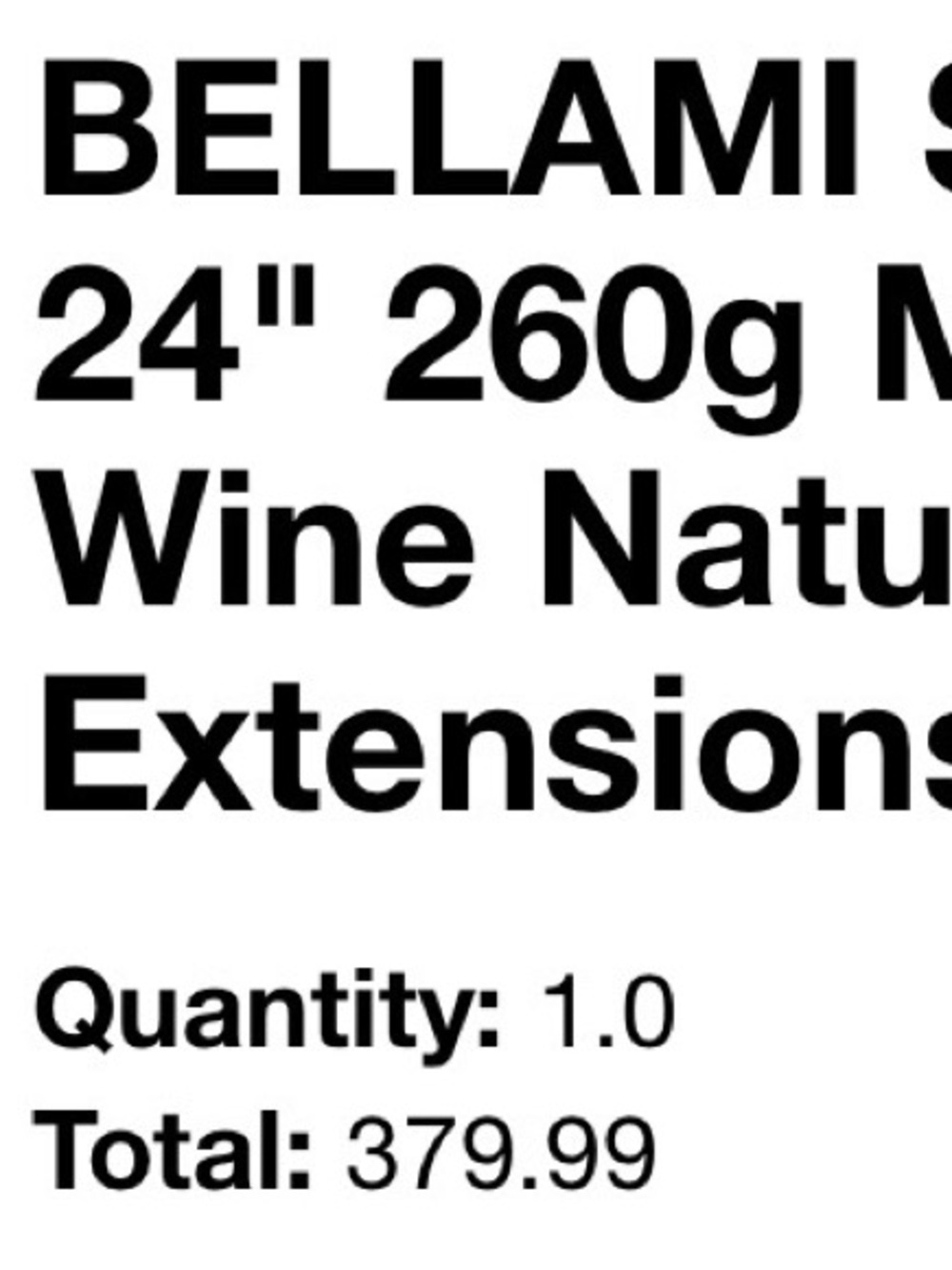 BELLAMI Mullberry Straight Silk Seam Clip-In Human Hair Extensions 24” 260g 7pc - Picture 12 of 12